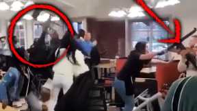 Golden Corral Brawl: 40 People Throw Chairs Over Steak