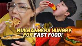 HUNGRY Mukbangers FOR FAST FOOD! 😳❤️🍔🍗