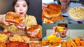 ASMR) Best *Fast Food* KFC Mukbang Compilation | Satisfying *Big Bites*