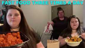 Amberlynn Reid Eating Fast Food Multiple times a day Compilation