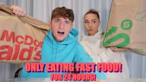 ONLY EATING FESTIVE FAST FOOD FOR 24 HOURS!!