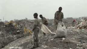 Child Trash-Pickers Sickened by Massive Smoking Garbage Dump