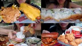 TWILIGHT ASMR EATING FAST FOOD COMPILATION (MUKBANG) *BIG BITES*