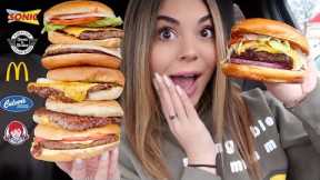 I Tried EVERY Fast Food Burger In my City!!!!