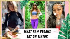 What I eat in a day RAW VEGAN on TikTok Review
