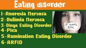Eating disorders|6 common types of eating disorders? Urdu/hindi#eatingdisorderawareness