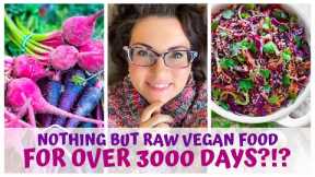 What I’ve experienced after eating nothing but raw vegan food for over 3000 days