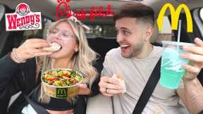 EATING THE HEALTHIEST FOOD ITEMS AT FAST FOOD RESTAURANTS!