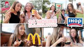 24 HOURS Eating ONLY American Fast Food!