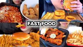 YUMMY FAST FOOD MUKBANG ASMR | EATING SOUNDS | COMPILATION VIDEO | LUNA ASMR