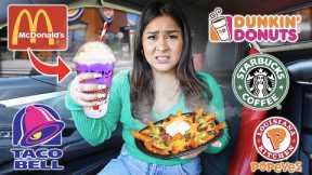 Eating ONLY NEW Fast Food Menu ITEMS for 24 HOURS!!