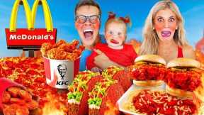 Eating the SPICIEST FOOD From Every Fast Food Restaurant!