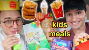Old People Try Every Fast Food Kids Meal (like really old ppl)