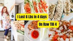 What I eat in a day on a Raw Till 4 Plant Based Vegan Diet for Weight Loss