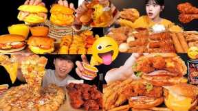 KOREAN BIG BITES*MUKBANG* FAST FOOD MUKBANG ASMR EATING SHOW REAL SOUND|FOOD COMPILATION 😋💯