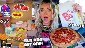 Eating only FAST FOOD *MEAL DEALS* for 24 HOURS! 💰