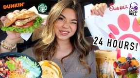 I Only Ate HEALTHY FAST FOOD ITEMS For 24 HOURS!!
