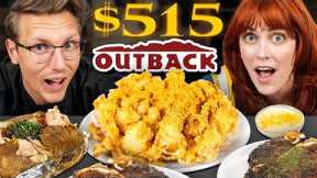 $515 Outback Steakhouse Bloomin' Onion Taste Test | FANCY FAST FOOD
