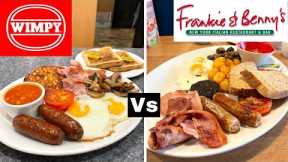 Full English Breakfast - Wimpy Vs Frankie & Benny's - Surprising Winner!