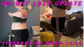 Tirzepatide (zepbound) weeks 13/14 weight loss update + hair loss and side effects!