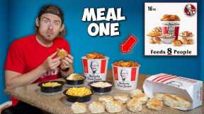 I Ate Only FAMILY SIZED Fast Food Meals For a Day