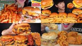 ASMR Burgers Mukbang Compilation 2 | Fast Food Asmr | Satisfying eating sounds