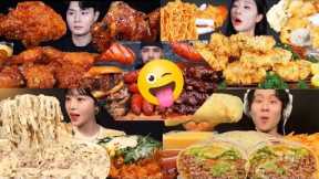 FOOD COMPILATION|| BEST MUKBANGERS MUKBANG SHOW||BIG BITES FAST FOOD MUKBANG ASMR EATING SOUNDS