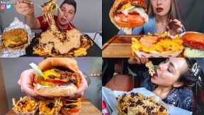 ASMR Best *Fast Food* Burger + Cheese Fries Mukbang Compilation | Satisfying Big Bites