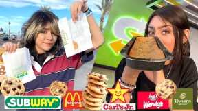 Trying Subway Footlong Cookie & Rating Fast Food Cookies