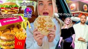 I Ate CELEBRITIES’ FAVORITE FAST FOOD ORDERS For 24 HOURS!
