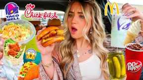 TRYING VIRAL FAST FOOD HACKS FOR 24 HOURS!