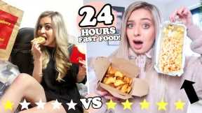 24 HOURS eating ONLY fast food! BEST and WORST takeaways in my AREA!