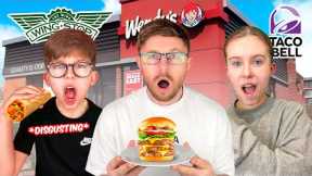 Only Eating AMERICAN FAST FOOD for 24 HOURS!!