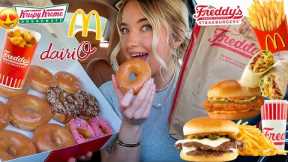 I Only Ate MY FAST FOOD CRAVINGS For 24 HOURS *Part 2*