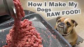 HOW I MAKE my DOG'S RAW FOOD