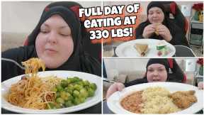 FULL DAY OF EATING AT 330 LBS! DAY ONE NO FAST FOOD.