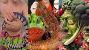 Snake crocodile Octopus Eating Chinese Food Mukbang Reaction