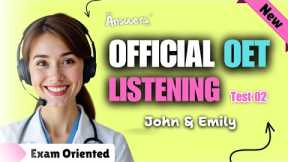 OET LISTENING TEST 02 Official #oet #oetexam #oetnursing #oetlisteningtest