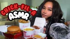 ASMR Chick-fil-A Mukbang/Eating sounds🐔🤍