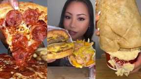 tiktok mukbang compilation 42 | pizza, chipotle and more