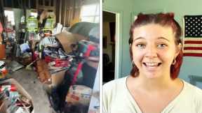 Woman Shocked to See Her Dad's Hoarder Home