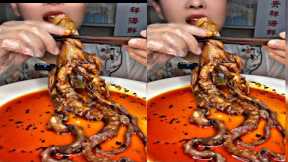 Octopus Eating Sea Food Chinese Mukbang Review