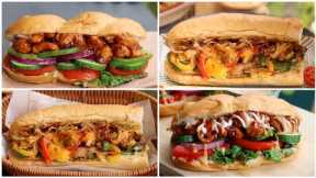 2 Ways Burger Sandwich Recipes 😍 Without oven ready in a few minutes by (YES I CAN COOK)