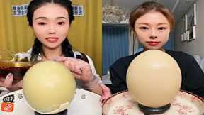 Top Ten Big Ostrich Eggs Eating Chinese Food  Mukbang Review