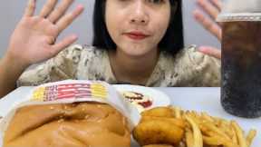 Burger, Filet O Fish And Crispy Potato Eat ASMR MUKBANG