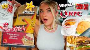 Fast Food Billboard Signs CONTROL WHAT I EAT For 24 HOURS!